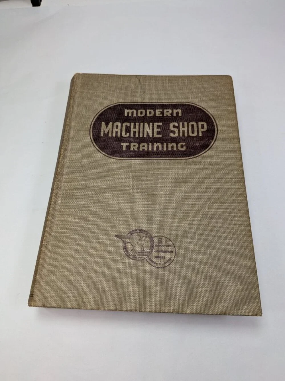 VTG 1943 Modern Machine Shop Training Book National Schools WWII Era Manual VA